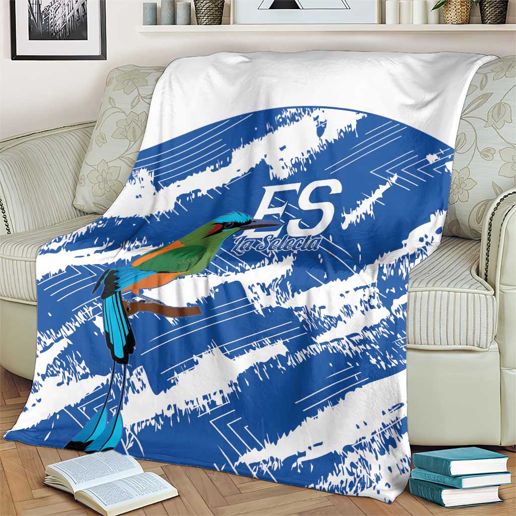 El Salvador Football Blanket La Selecta Torogoz Grunge Style - Wonder Print Shop