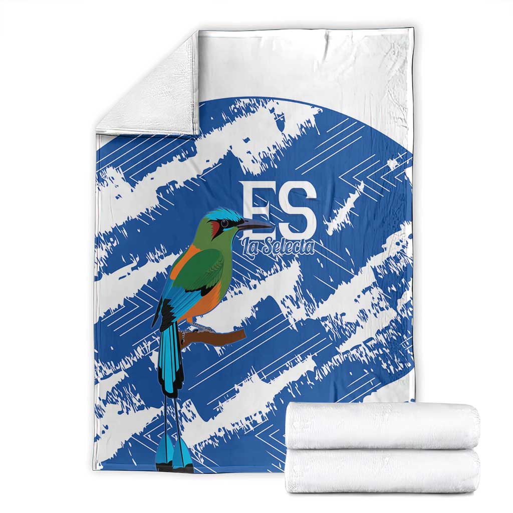 El Salvador Football Blanket La Selecta Torogoz Grunge Style - Wonder Print Shop