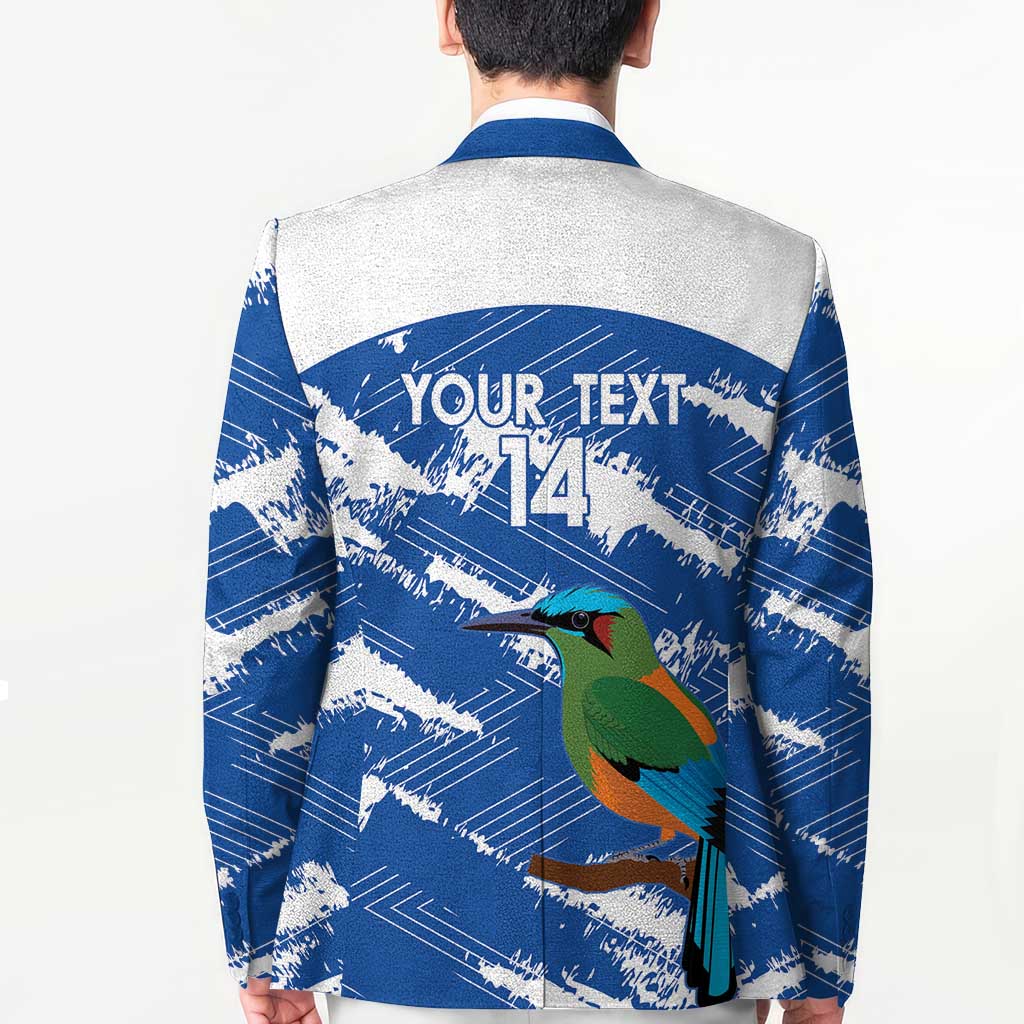 El Salvador Football Custom Blazer La Selecta Torogoz Grunge Style - Wonder Print Shop