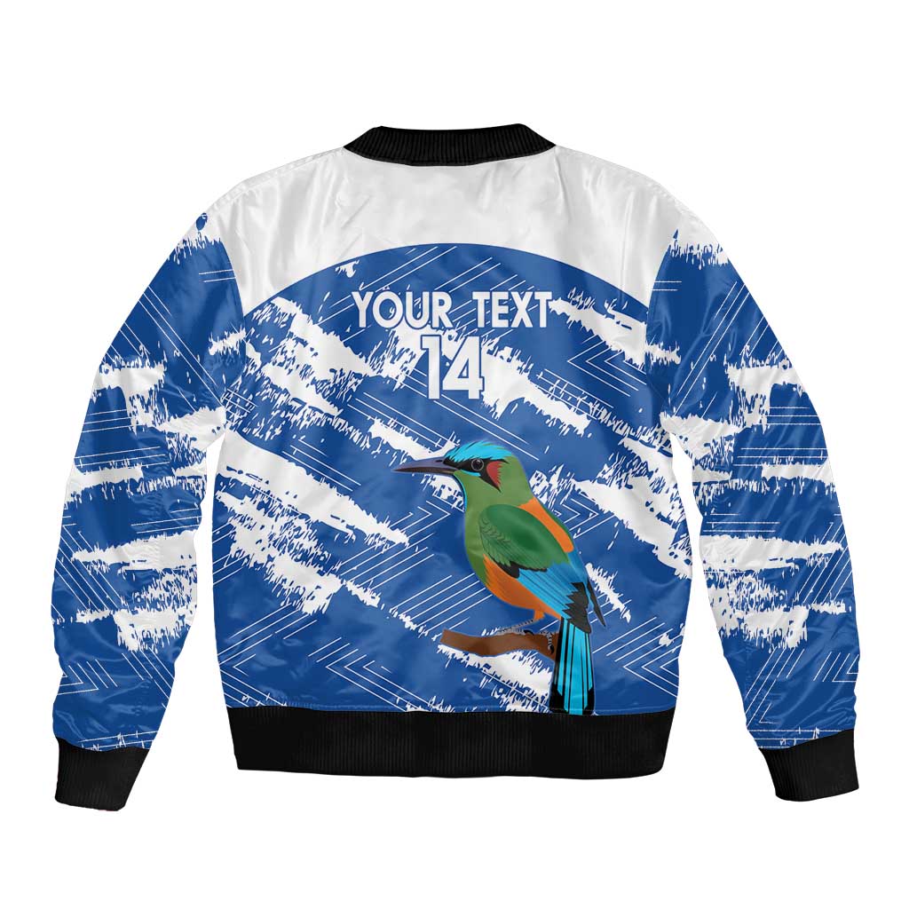 El Salvador Football Custom Bomber Jacket La Selecta Torogoz Grunge Style - Wonder Print Shop