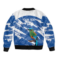 El Salvador Football Custom Bomber Jacket La Selecta Torogoz Grunge Style - Wonder Print Shop