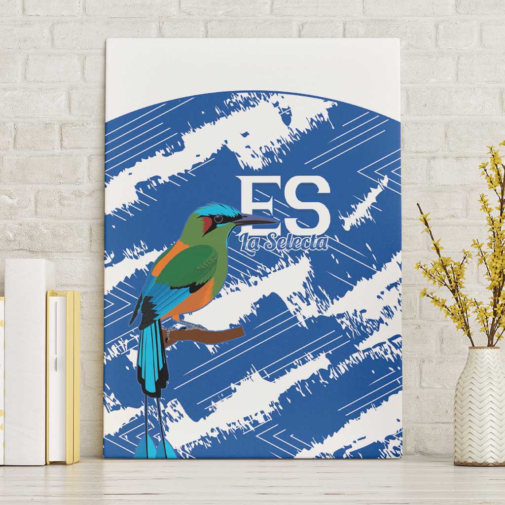 El Salvador Football Canvas Wall Art La Selecta Torogoz Grunge Style - Wonder Print Shop
