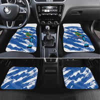 El Salvador Football Custom Car Mats La Selecta Torogoz Grunge Style - Wonder Print Shop