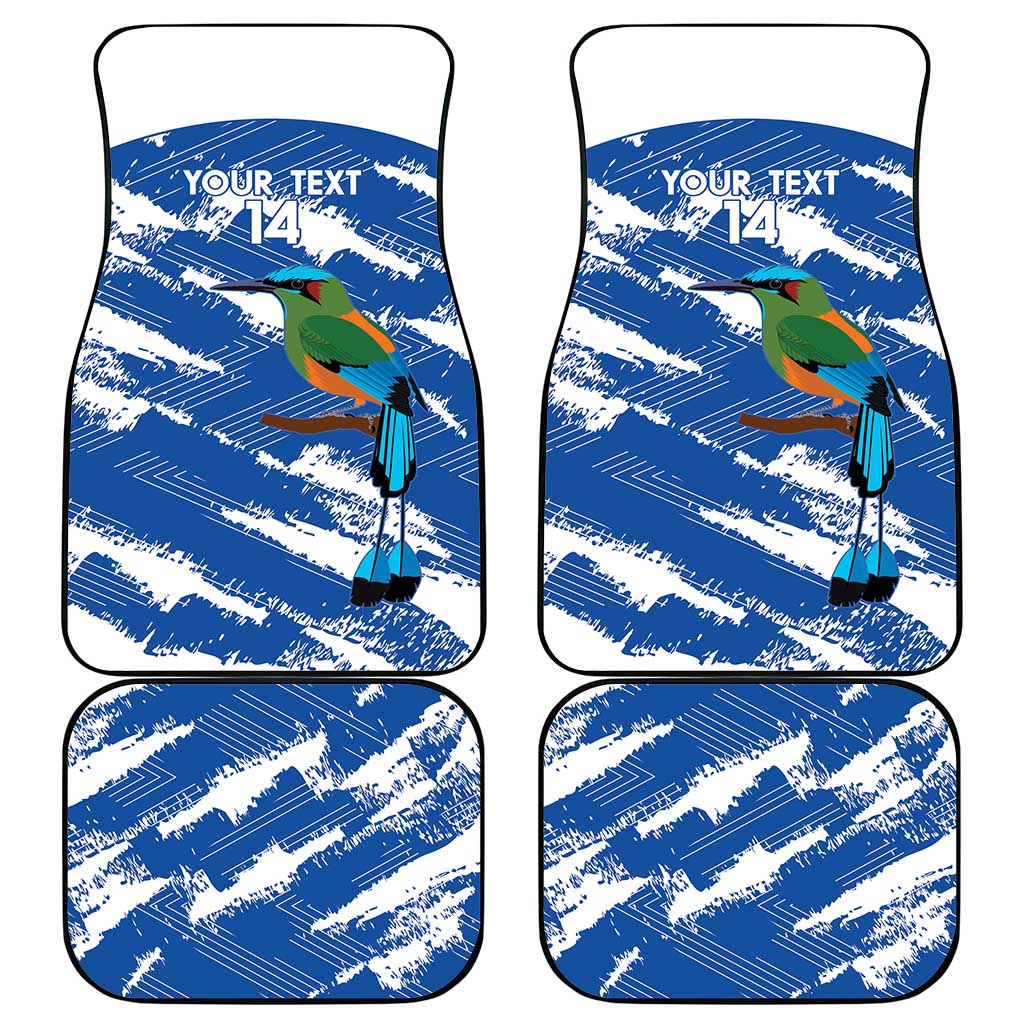 El Salvador Football Custom Car Mats La Selecta Torogoz Grunge Style - Wonder Print Shop