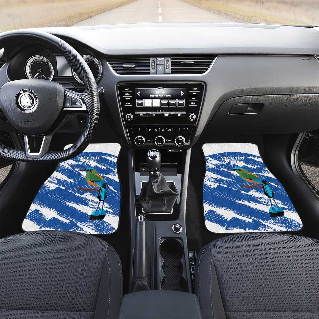 El Salvador Football Custom Car Mats La Selecta Torogoz Grunge Style - Wonder Print Shop