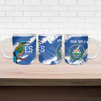 El Salvador Football Custom Ceramic Mug La Selecta Torogoz Grunge Style - Wonder Print Shop