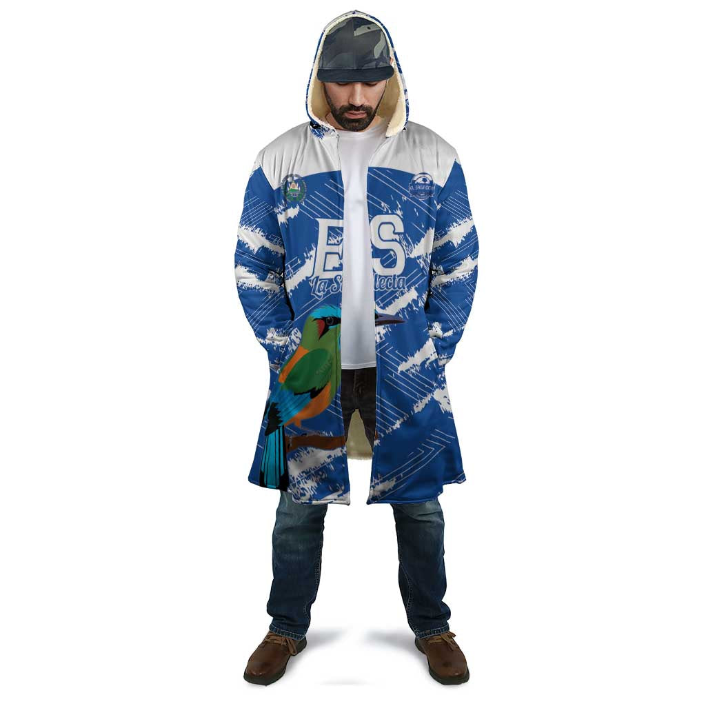 El Salvador Football Custom Cloak La Selecta Torogoz Grunge Style - Wonder Print Shop