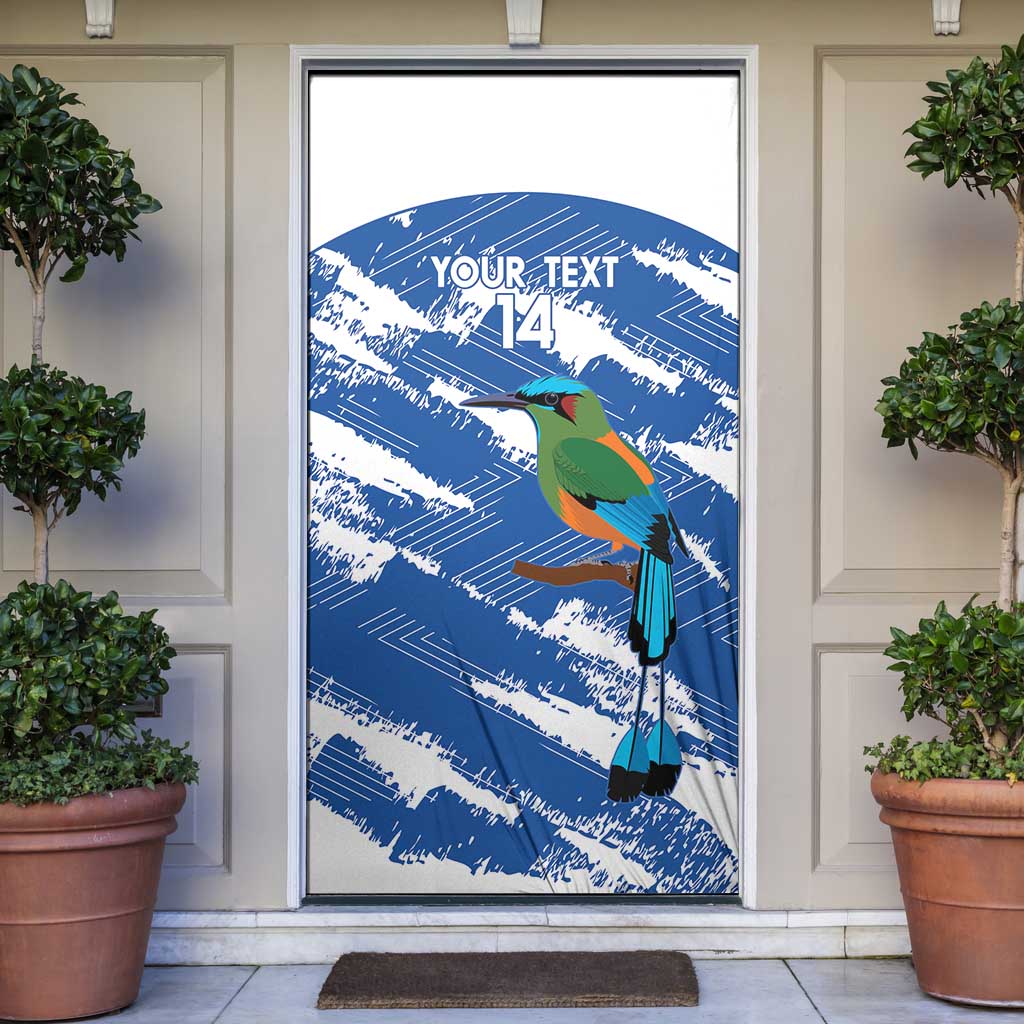 El Salvador Football Custom Door Cover La Selecta Torogoz Grunge Style - Wonder Print Shop