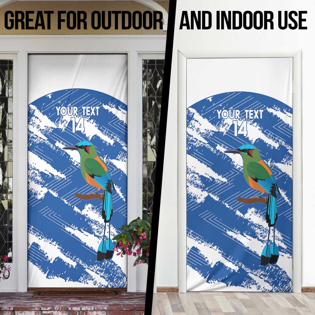 El Salvador Football Custom Door Cover La Selecta Torogoz Grunge Style - Wonder Print Shop