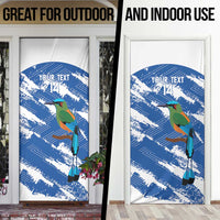 El Salvador Football Custom Door Cover La Selecta Torogoz Grunge Style - Wonder Print Shop