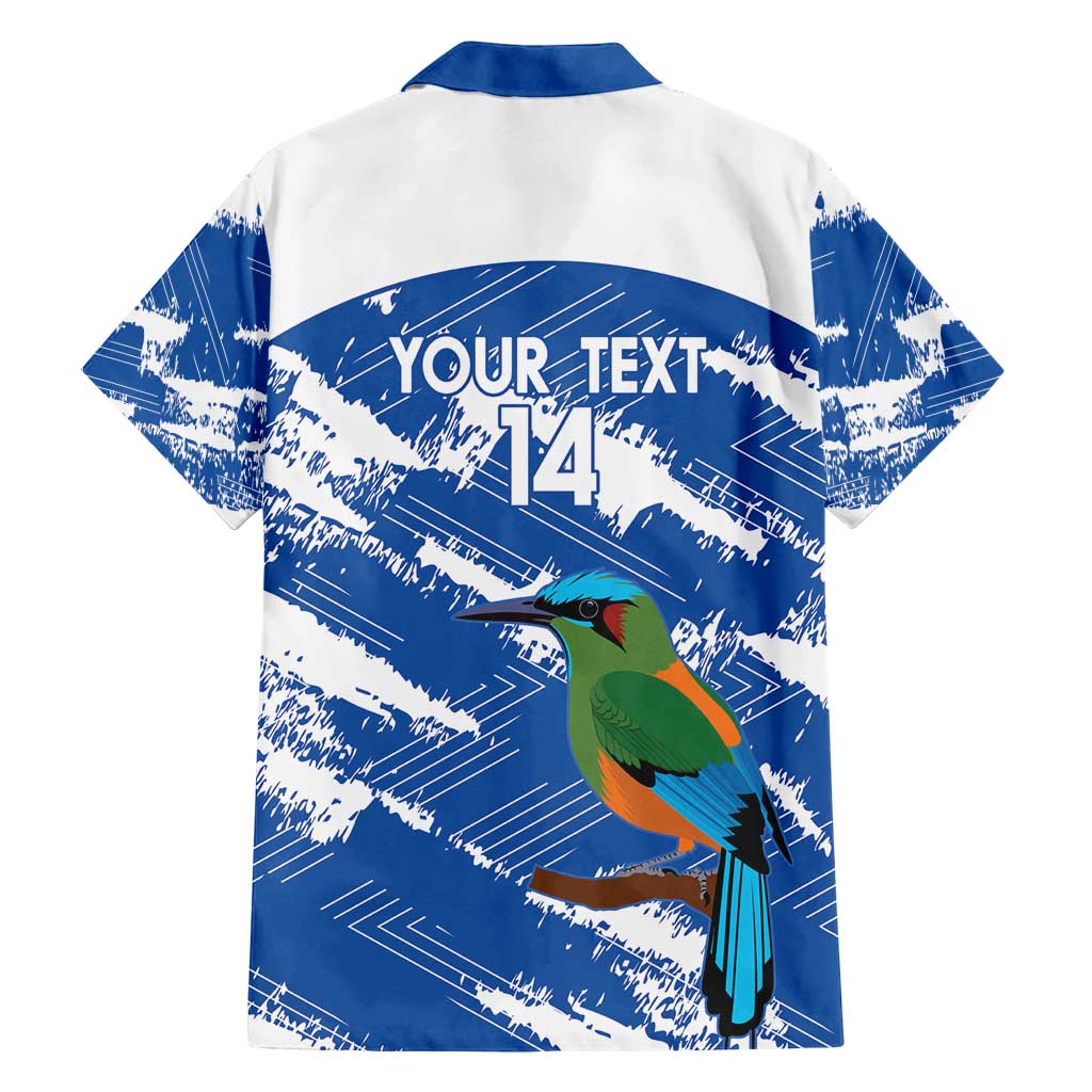 El Salvador Football Custom Family Matching Off Shoulder Maxi Dress and Hawaiian Shirt La Selecta Torogoz Grunge Style - Wonder Print Shop