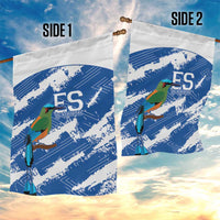 El Salvador Football Garden Flag La Selecta Torogoz Grunge Style - Wonder Print Shop