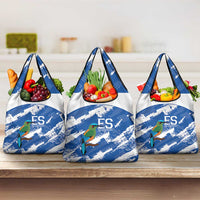 El Salvador Football Grocery Bag La Selecta Torogoz Grunge Style - Wonder Print Shop