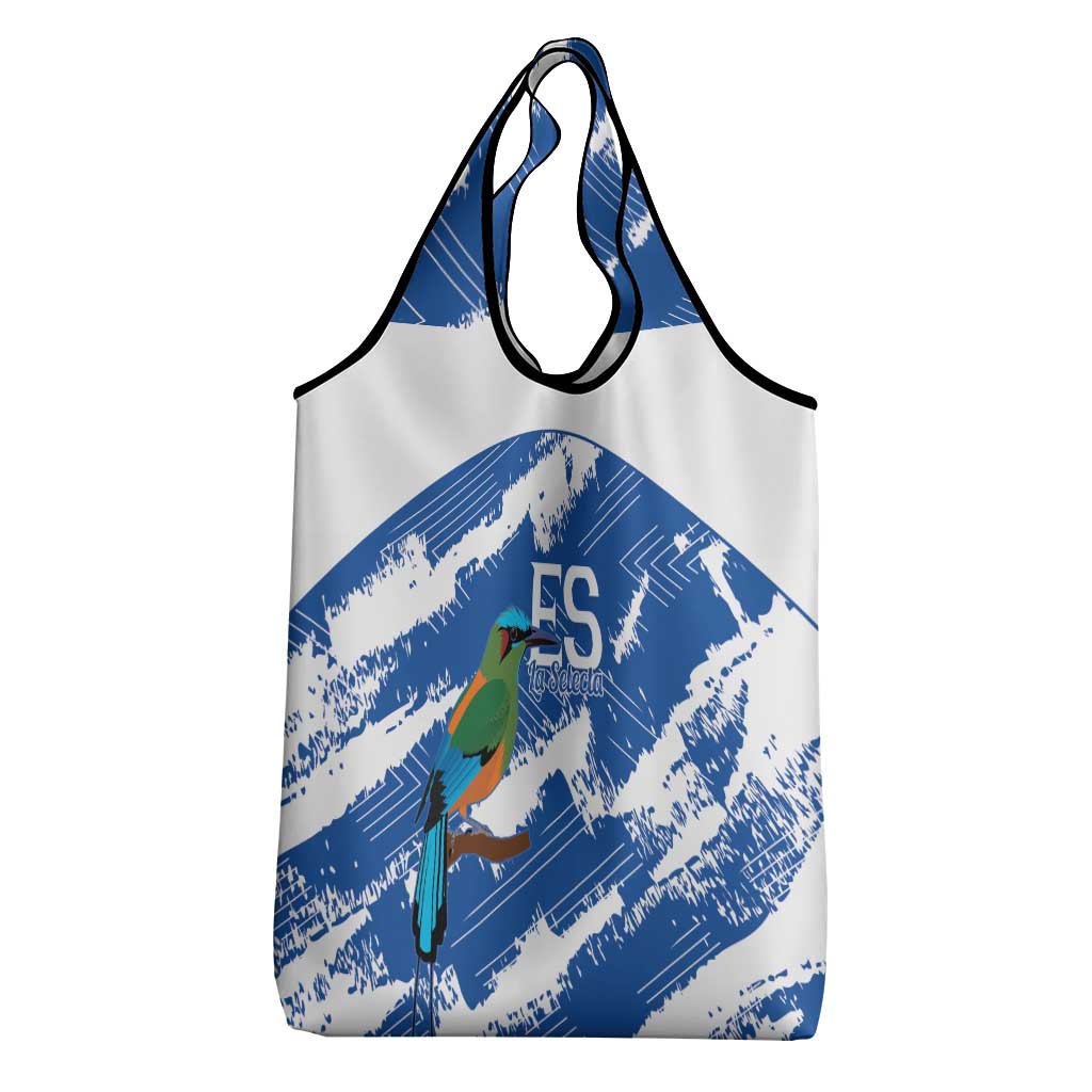 El Salvador Football Grocery Bag La Selecta Torogoz Grunge Style - Wonder Print Shop