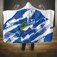 El Salvador Football Hooded Blanket La Selecta Torogoz Grunge Style - Wonder Print Shop
