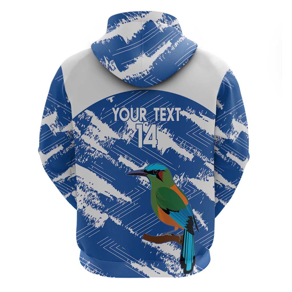 El Salvador Football Custom Hoodie La Selecta Torogoz Grunge Style - Wonder Print Shop