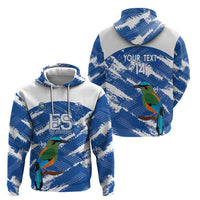 El Salvador Football Custom Hoodie La Selecta Torogoz Grunge Style - Wonder Print Shop