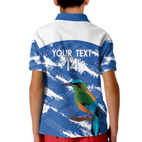 El Salvador Football Custom Kid Polo Shirt La Selecta Torogoz Grunge Style - Wonder Print Shop