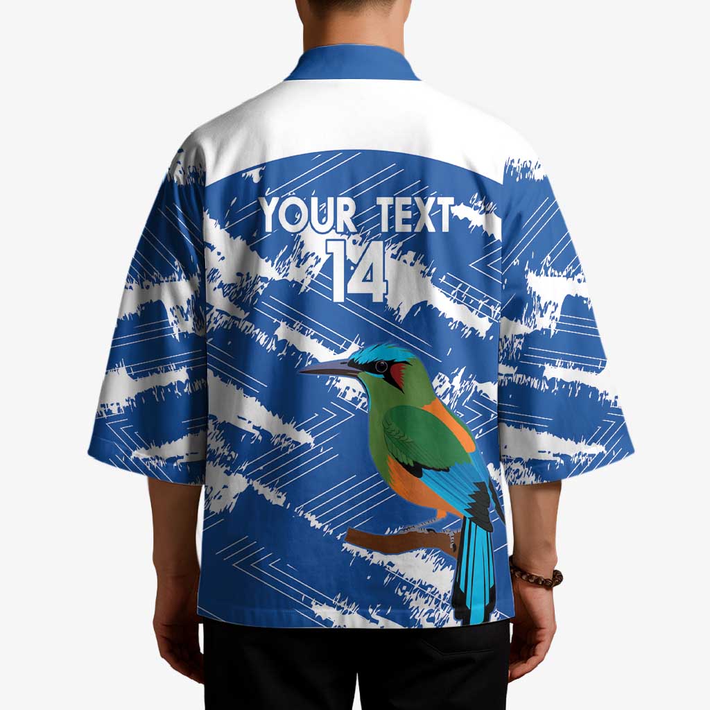 El Salvador Football Custom Kimono La Selecta Torogoz Grunge Style - Wonder Print Shop