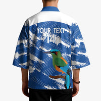 El Salvador Football Custom Kimono La Selecta Torogoz Grunge Style - Wonder Print Shop