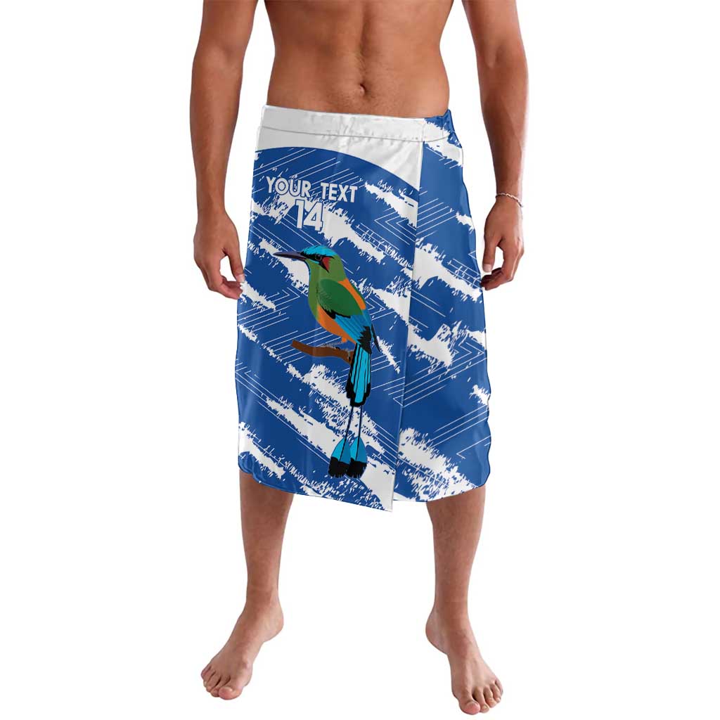 El Salvador Football Custom Lavalava La Selecta Torogoz Grunge Style - Wonder Print Shop