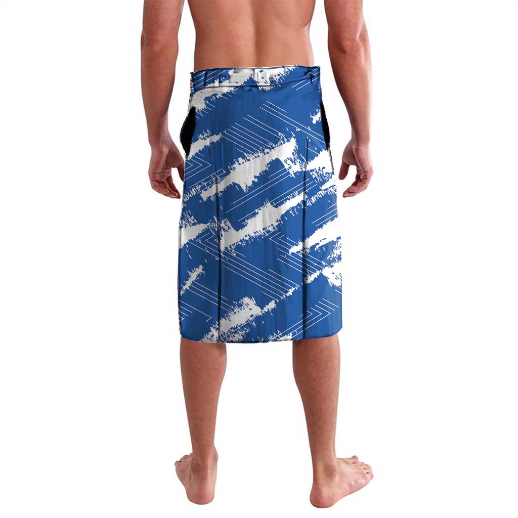 El Salvador Football Custom Lavalava La Selecta Torogoz Grunge Style - Wonder Print Shop