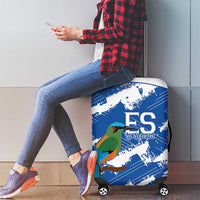 El Salvador Football Luggage Cover La Selecta Torogoz Grunge Style - Wonder Print Shop