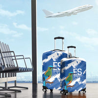 El Salvador Football Luggage Cover La Selecta Torogoz Grunge Style - Wonder Print Shop