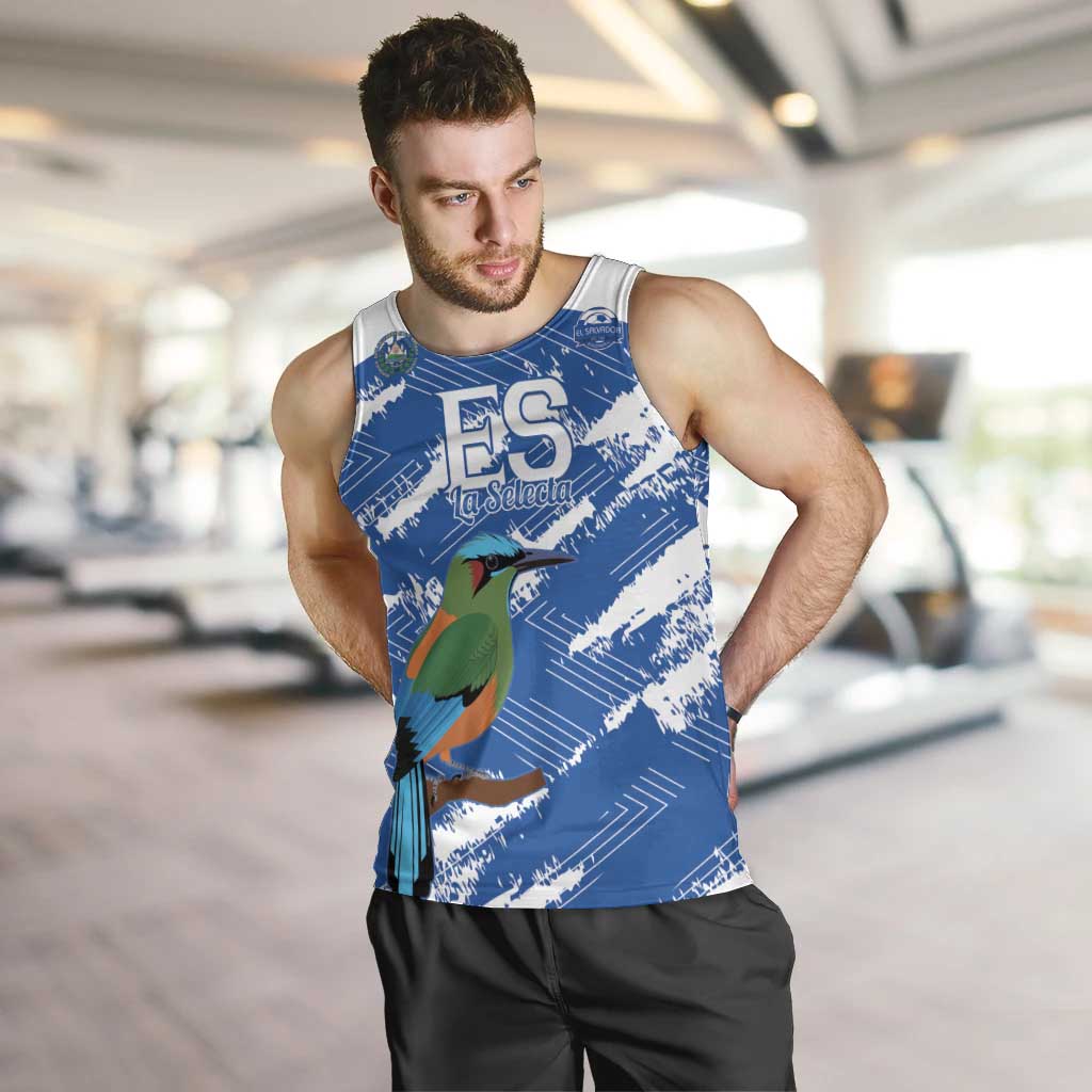 El Salvador Football Custom Men Tank Top La Selecta Torogoz Grunge Style - Wonder Print Shop