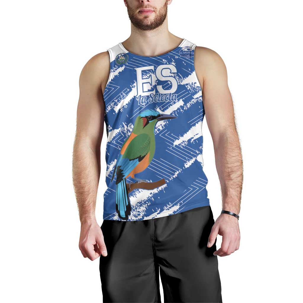 El Salvador Football Custom Men Tank Top La Selecta Torogoz Grunge Style - Wonder Print Shop