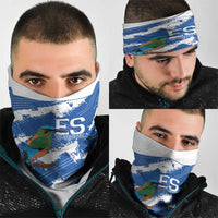 El Salvador Football Neck Gaiter La Selecta Torogoz Grunge Style - Wonder Print Shop