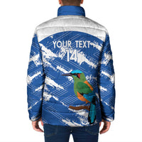 El Salvador Football Custom Padded Jacket La Selecta Torogoz Grunge Style - Wonder Print Shop