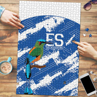 El Salvador Football Puzzle La Selecta Torogoz Grunge Style - Wonder Print Shop