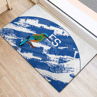 El Salvador Football Rubber Doormat La Selecta Torogoz Grunge Style - Wonder Print Shop