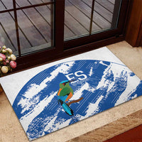 El Salvador Football Rubber Doormat La Selecta Torogoz Grunge Style - Wonder Print Shop