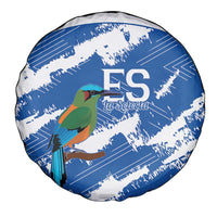 El Salvador Football Spare Tire Cover La Selecta Torogoz Grunge Style - Wonder Print Shop