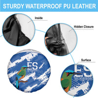 El Salvador Football Spare Tire Cover La Selecta Torogoz Grunge Style - Wonder Print Shop