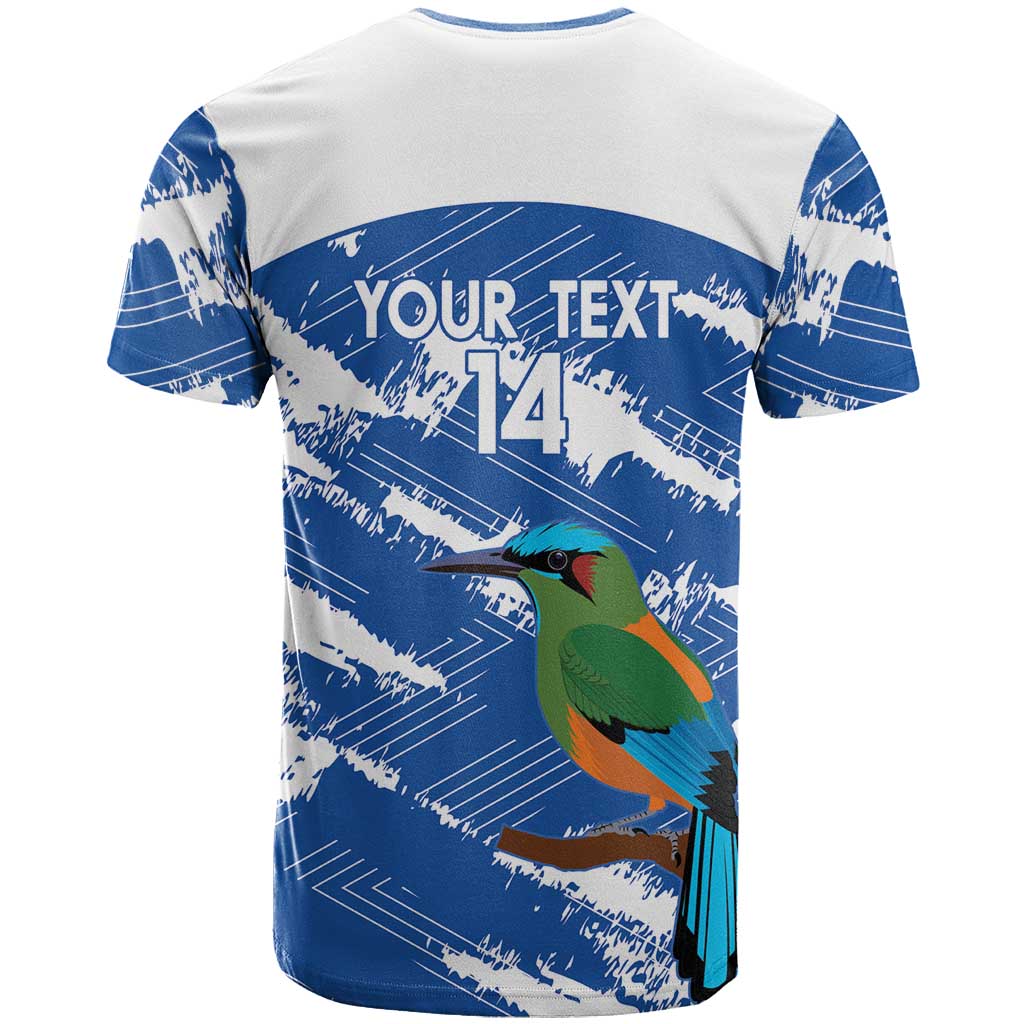 El Salvador Football Custom T Shirt La Selecta Torogoz Grunge Style - Wonder Print Shop