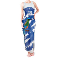 El Salvador Football Custom Tank Maxi Dress La Selecta Torogoz Grunge Style - Wonder Print Shop