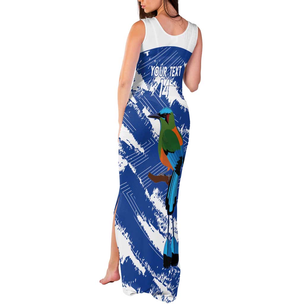 El Salvador Football Custom Tank Maxi Dress La Selecta Torogoz Grunge Style - Wonder Print Shop