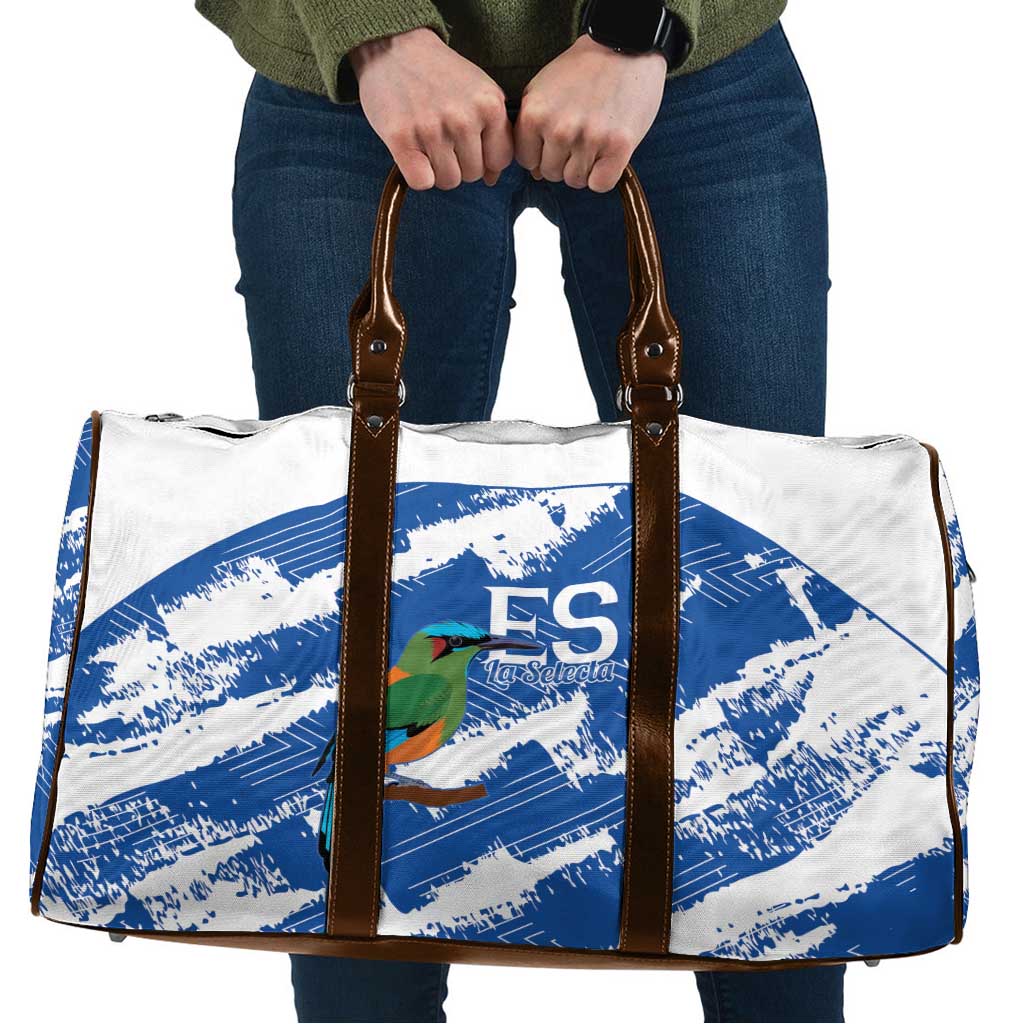 El Salvador Football Travel Bag La Selecta Torogoz Grunge Style - Wonder Print Shop