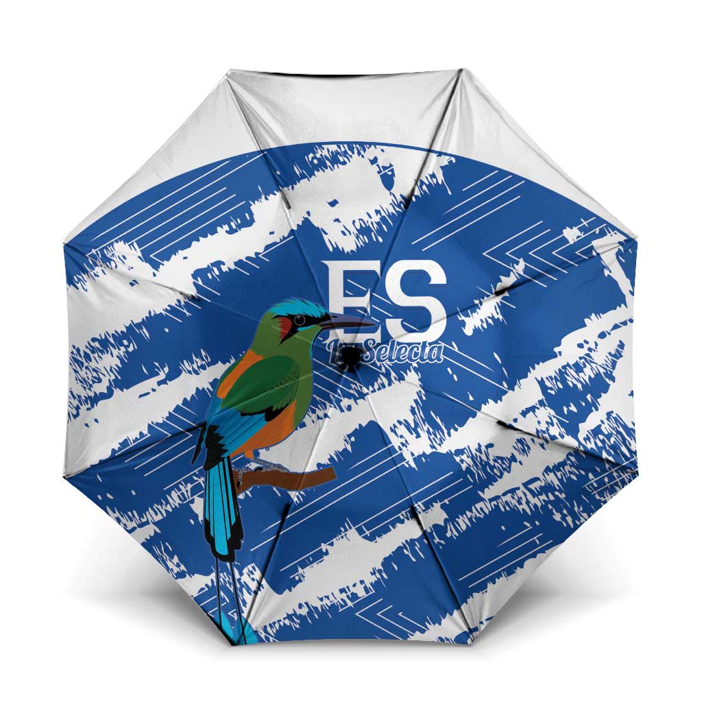 El Salvador Football Umbrella La Selecta Torogoz Grunge Style - Wonder Print Shop