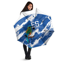El Salvador Football Umbrella La Selecta Torogoz Grunge Style - Wonder Print Shop
