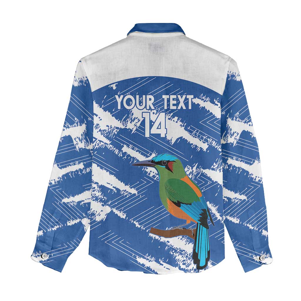 El Salvador Football Custom Women Casual Shirt La Selecta Torogoz Grunge Style - Wonder Print Shop