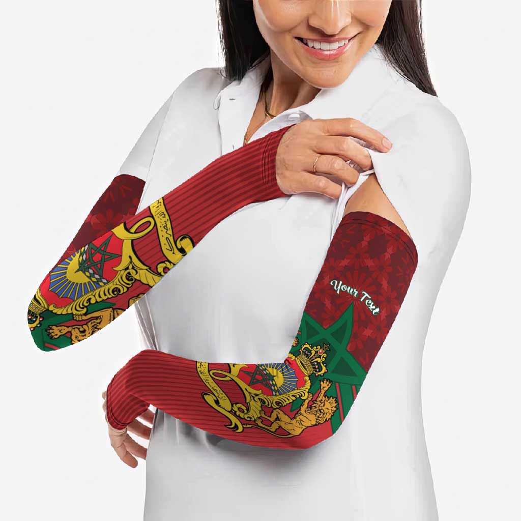 Personalized Morocco Independence Day Arm Sleeves 1956 Proud Islamic Pattern LT14
