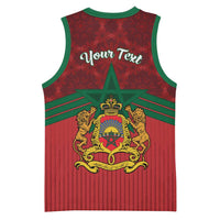 Personalized Morocco Independence Day Basketball Jersey 1956 Proud Islamic Pattern - Wonder Print Shop
