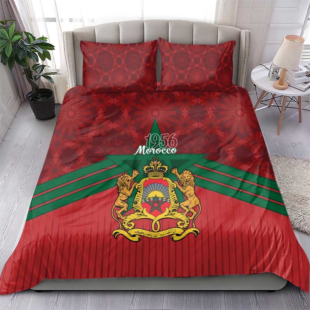 Morocco Independence Day Bedding Set 1956 Proud Islamic Pattern LT14