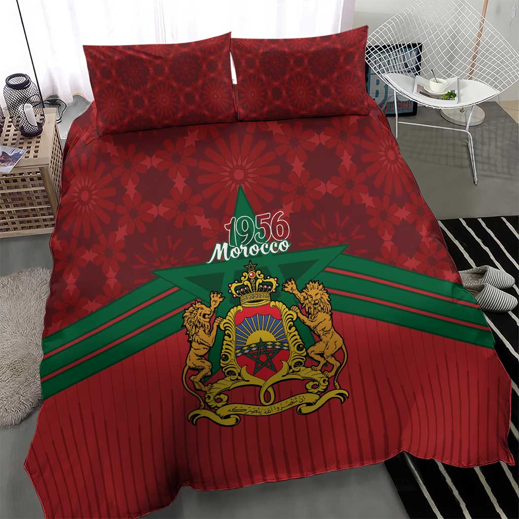 Morocco Independence Day Bedding Set 1956 Proud Islamic Pattern LT14