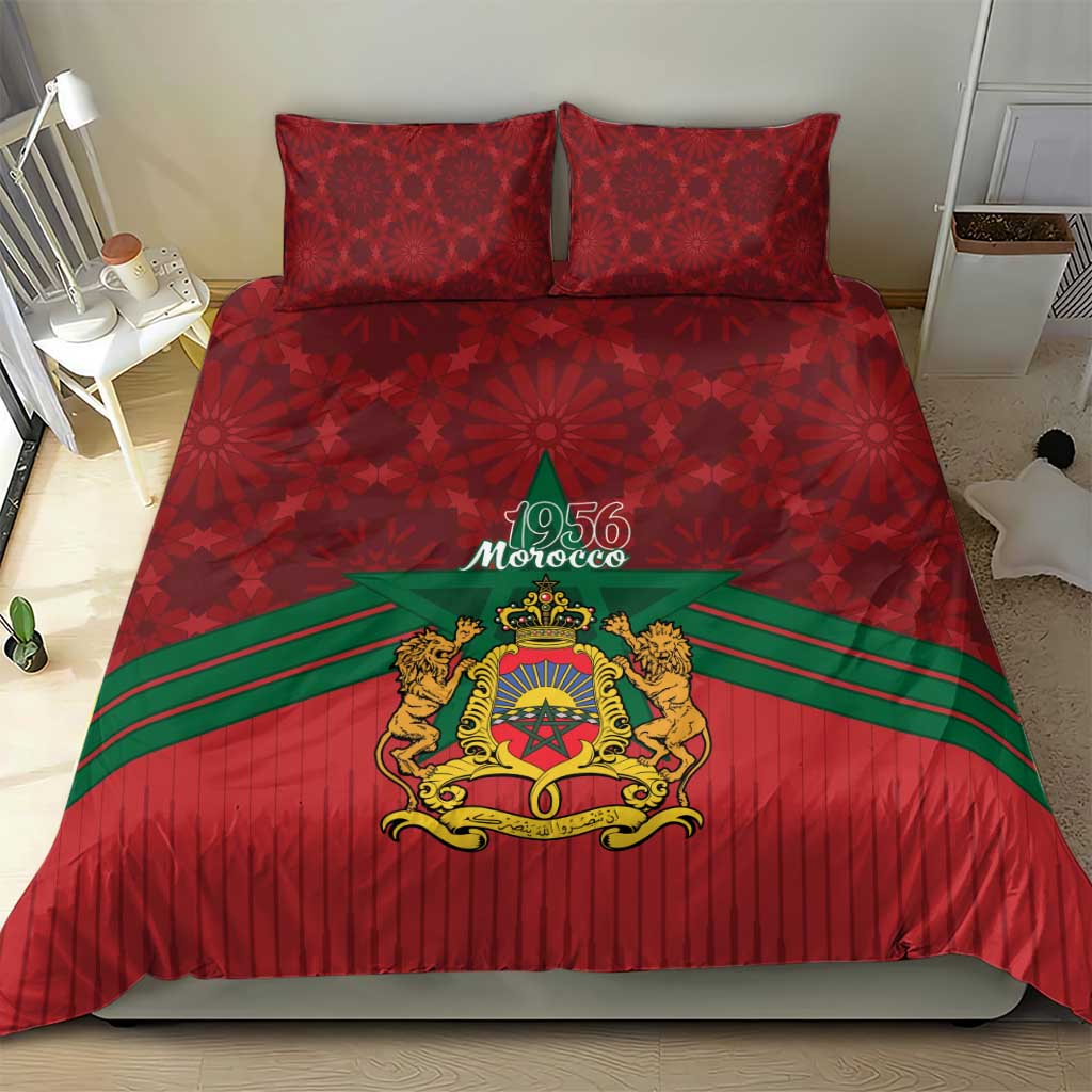 Morocco Independence Day Bedding Set 1956 Proud Islamic Pattern LT14