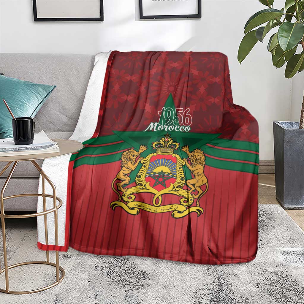 Morocco Independence Day Blanket 1956 Proud Islamic Pattern LT14